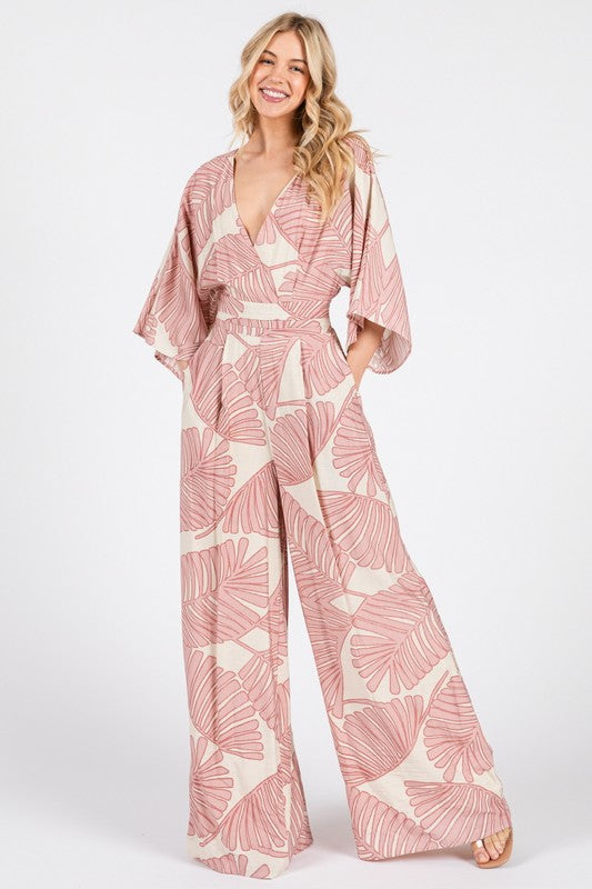 Megan blush jumpsuit