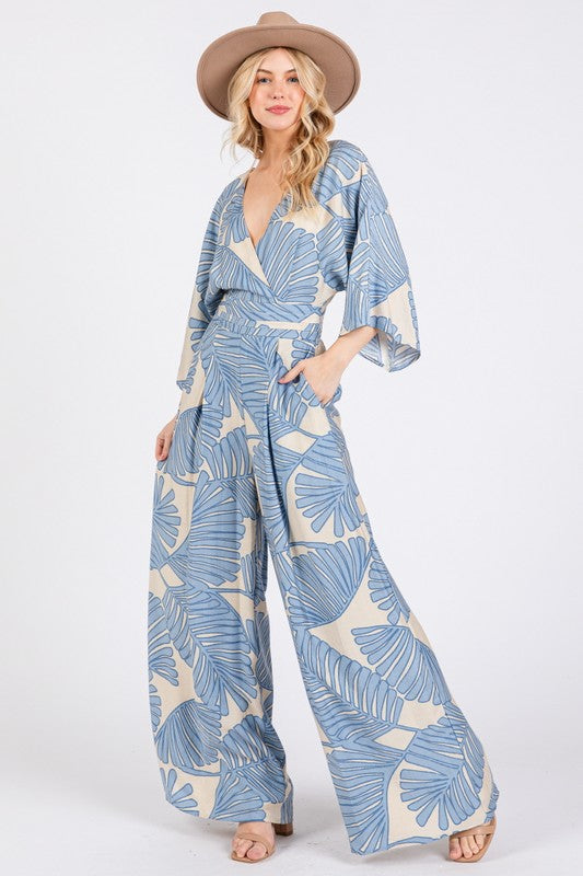 Megan blue jumpsuit
