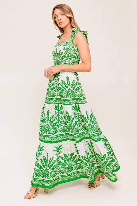 Olive maxi dress