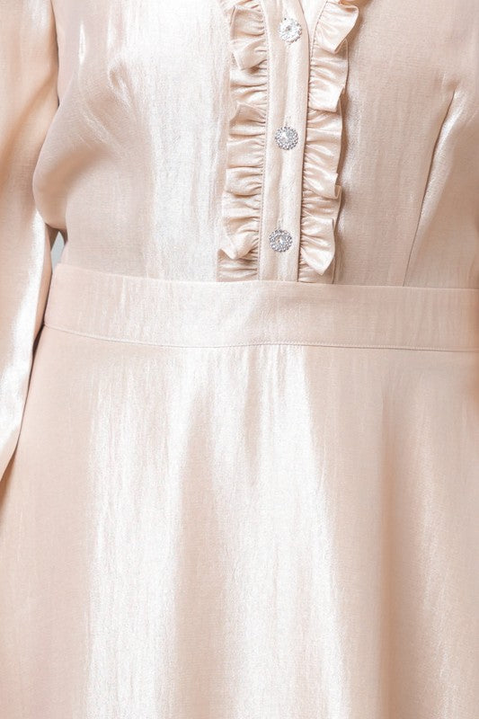 Champagne Midi Dress