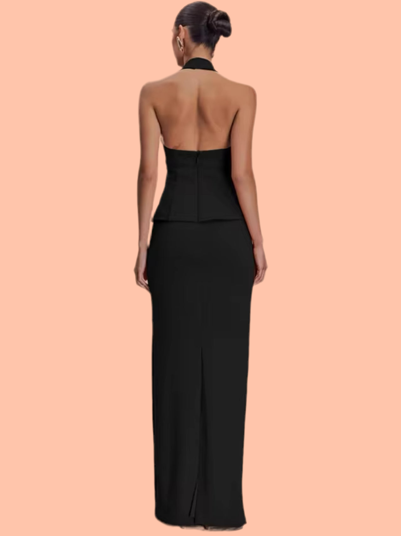 Helen black skirt set