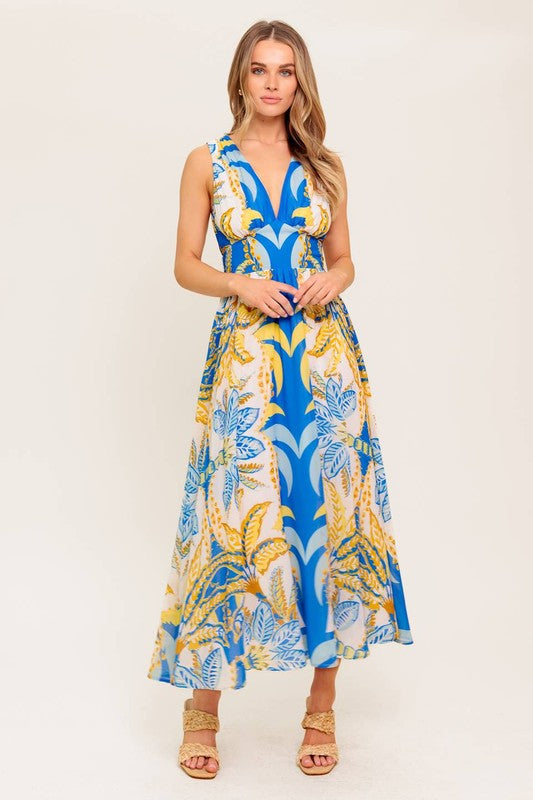 ariel midi dress Sleeveless Tie Detail Ariel Midi Dress