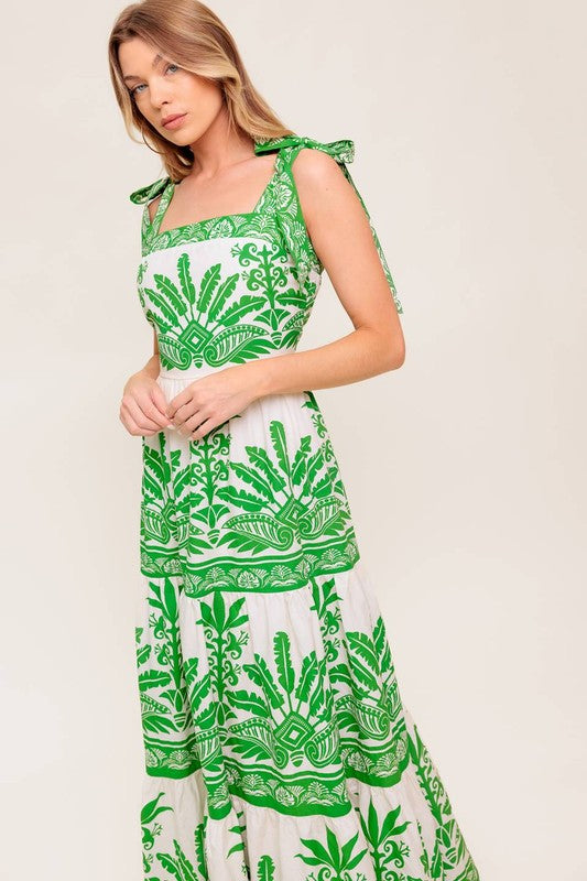 Olive maxi dress