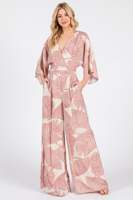 Megan blush jumpsuit