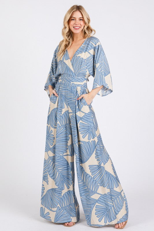 Megan blue jumpsuit