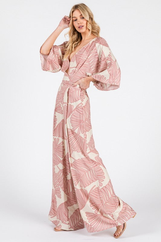 Megan blush jumpsuit