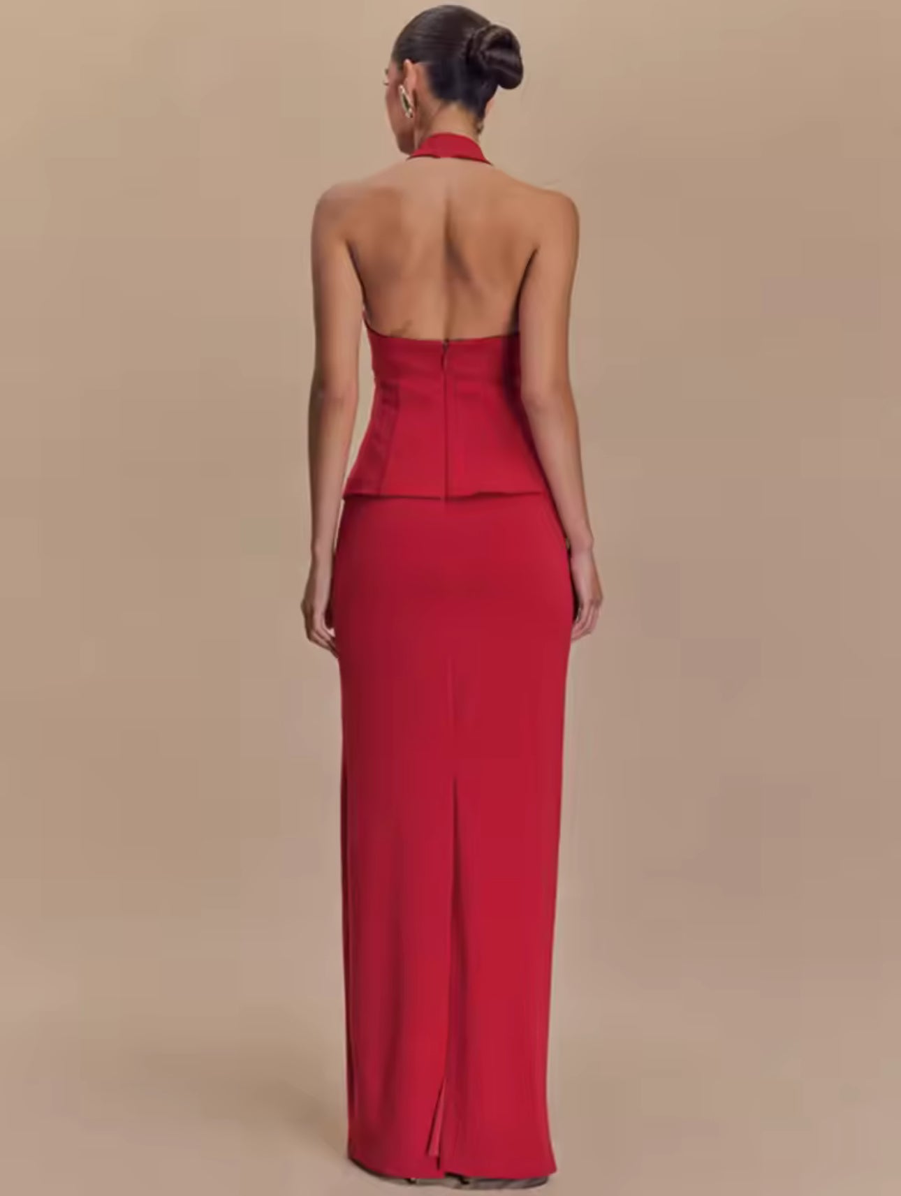 Helen Red skirt set