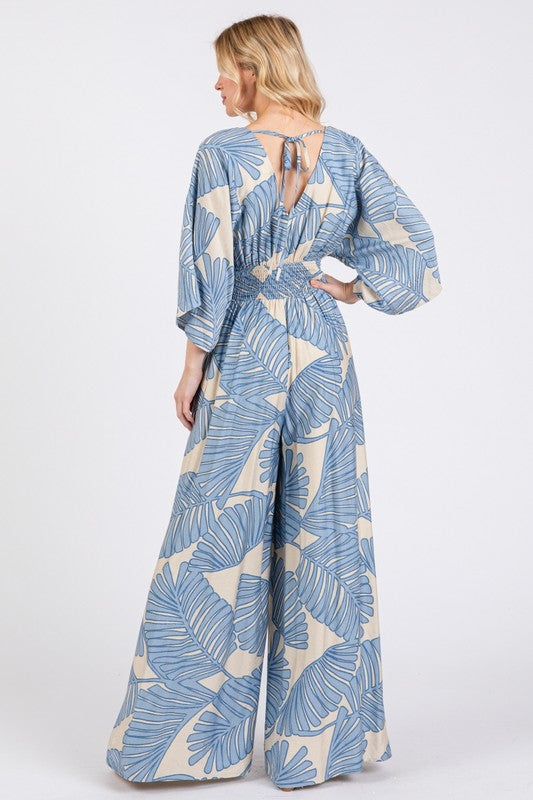 Megan blue jumpsuit