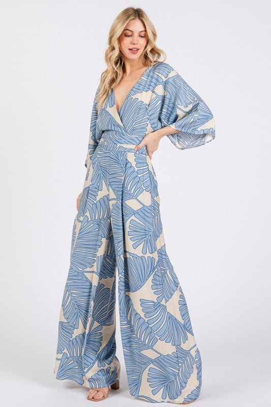 Megan blue jumpsuit