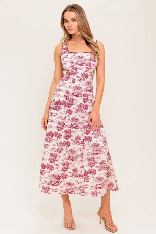 Ivory Berry midi dress