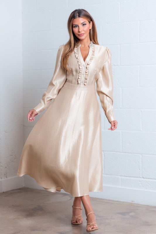 Champagne Midi Dress
