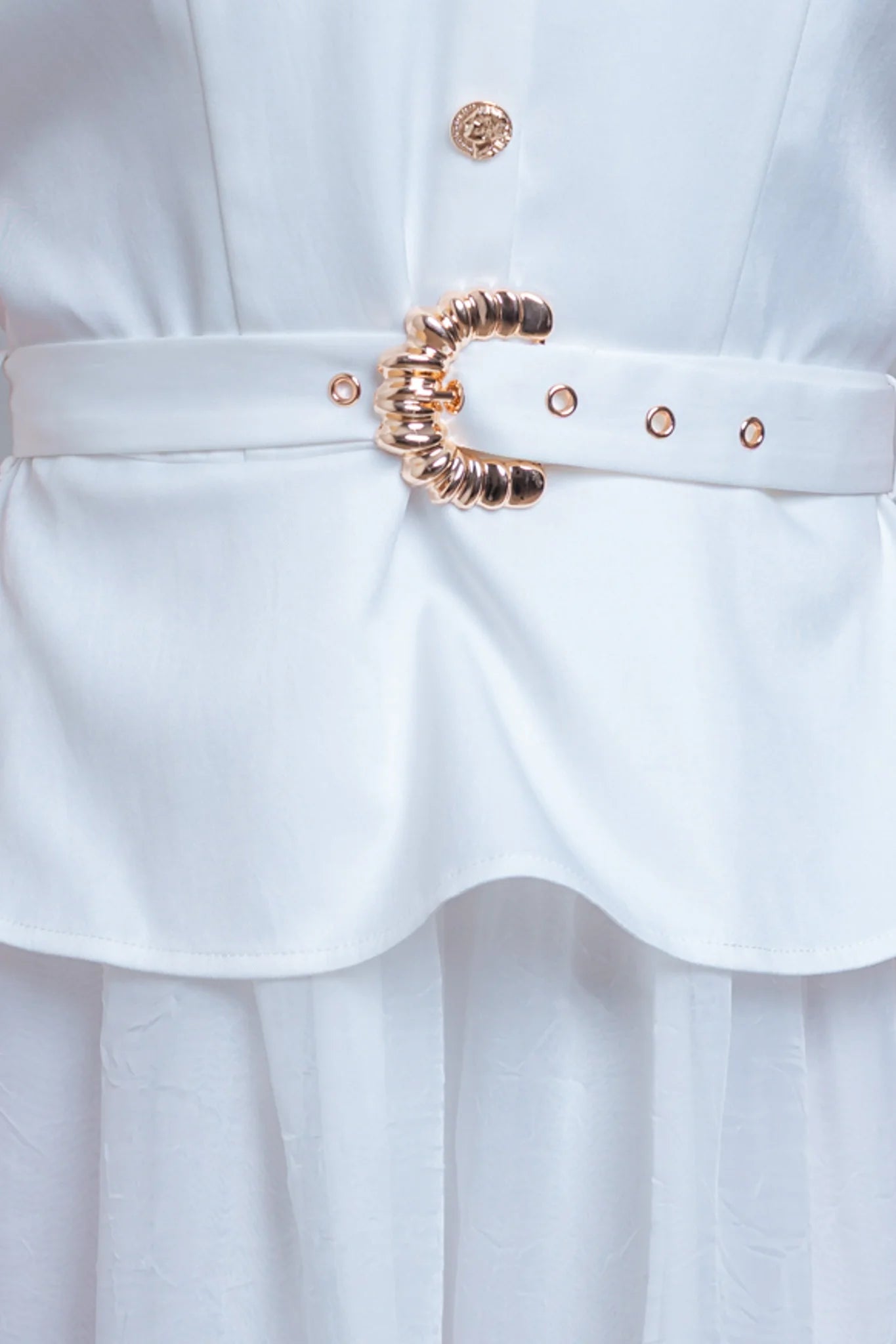 White and Gold Jumpsuit