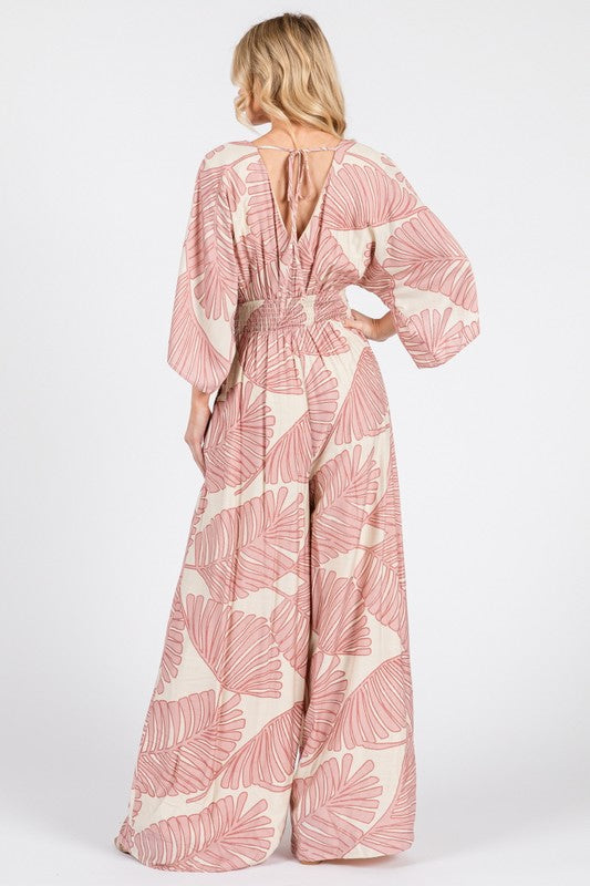 Megan blush jumpsuit