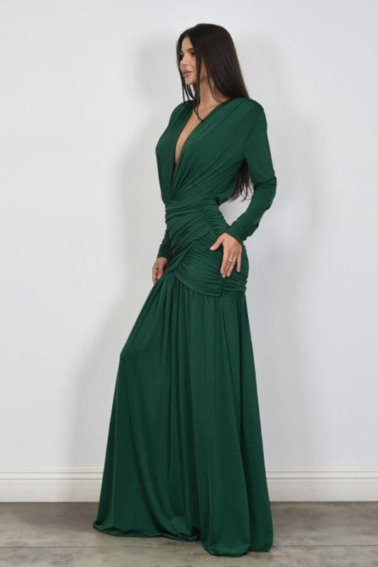 Camy Green Maxi Dress