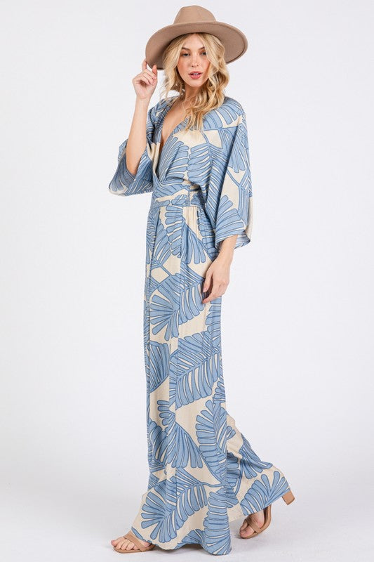 Megan blue jumpsuit
