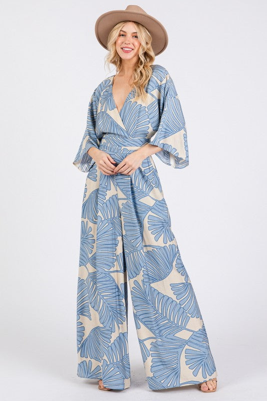 Megan blue jumpsuit