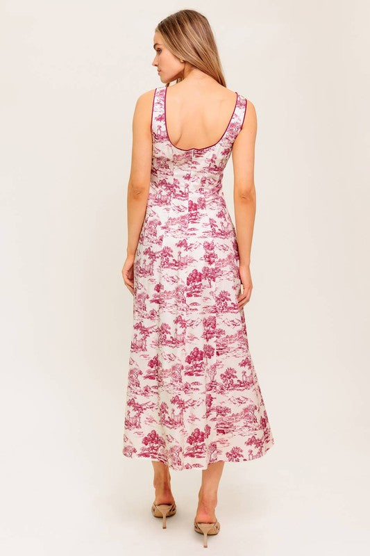 Ivory Berry midi dress