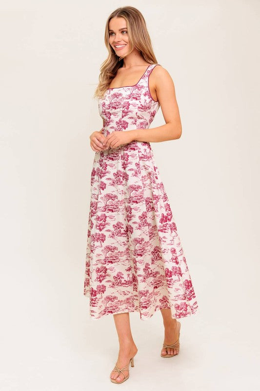 Ivory Berry midi dress