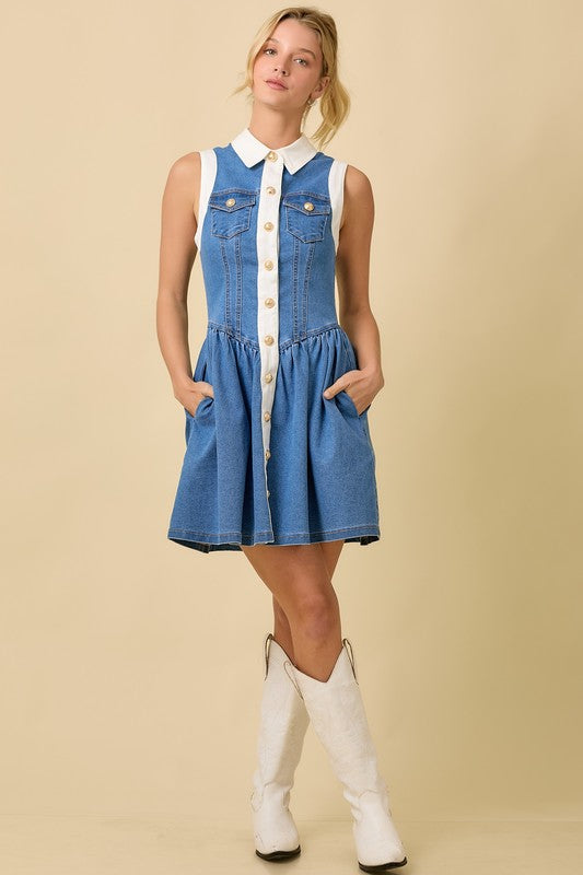 Denim dress