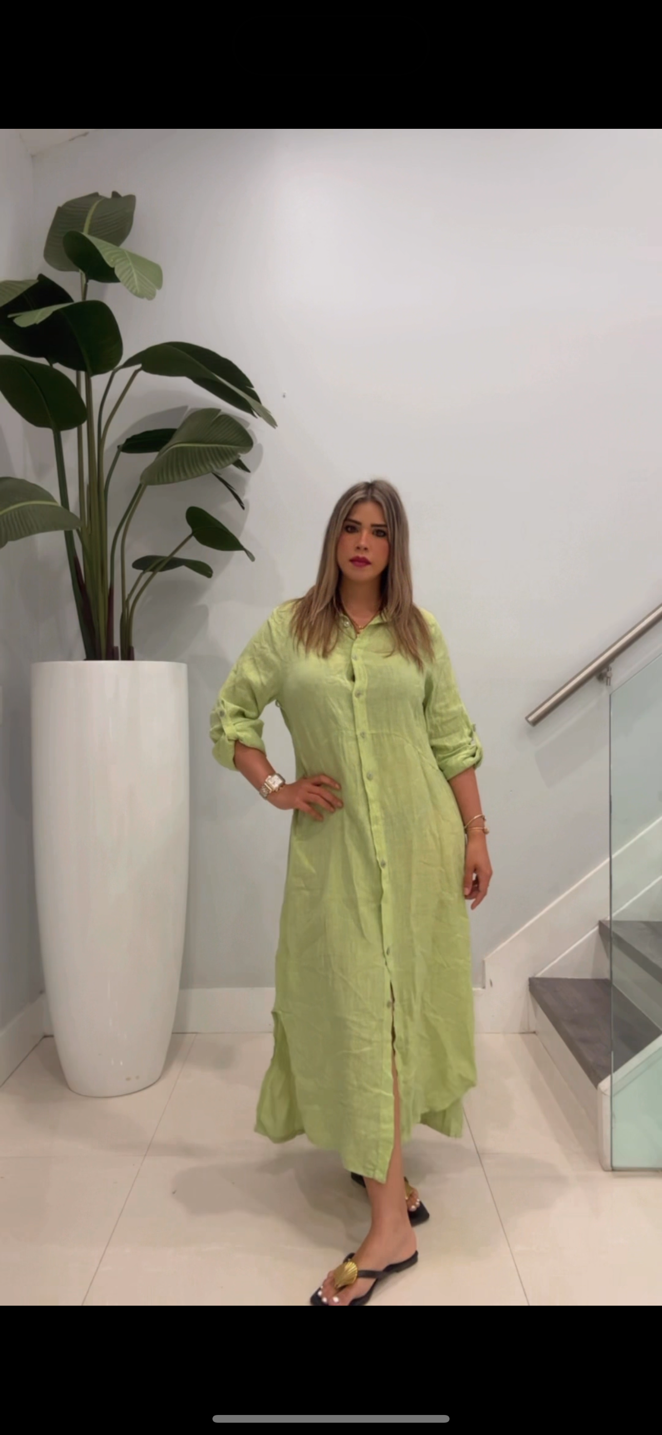 Patty linen maxi dress