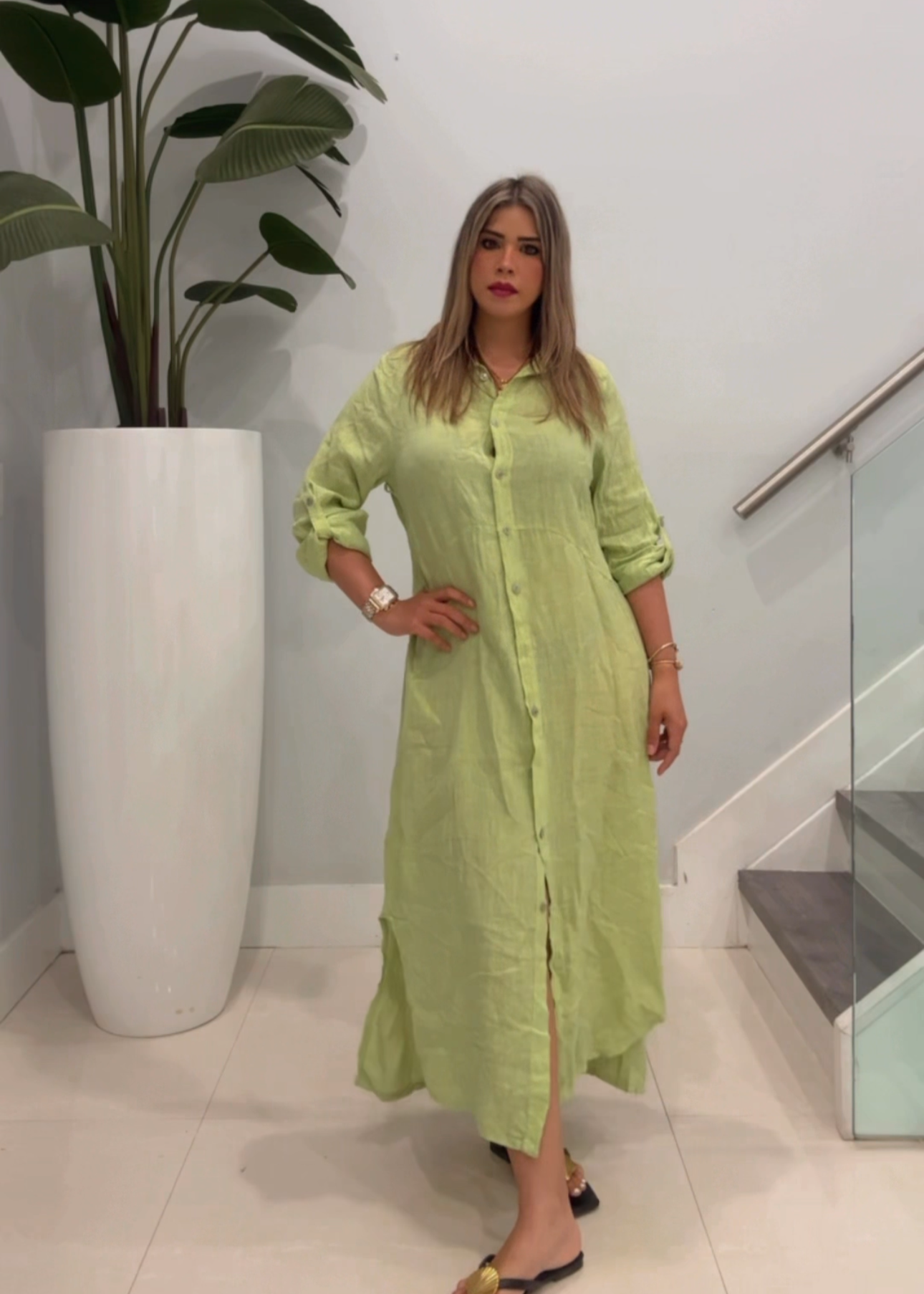 Patty linen maxi dress