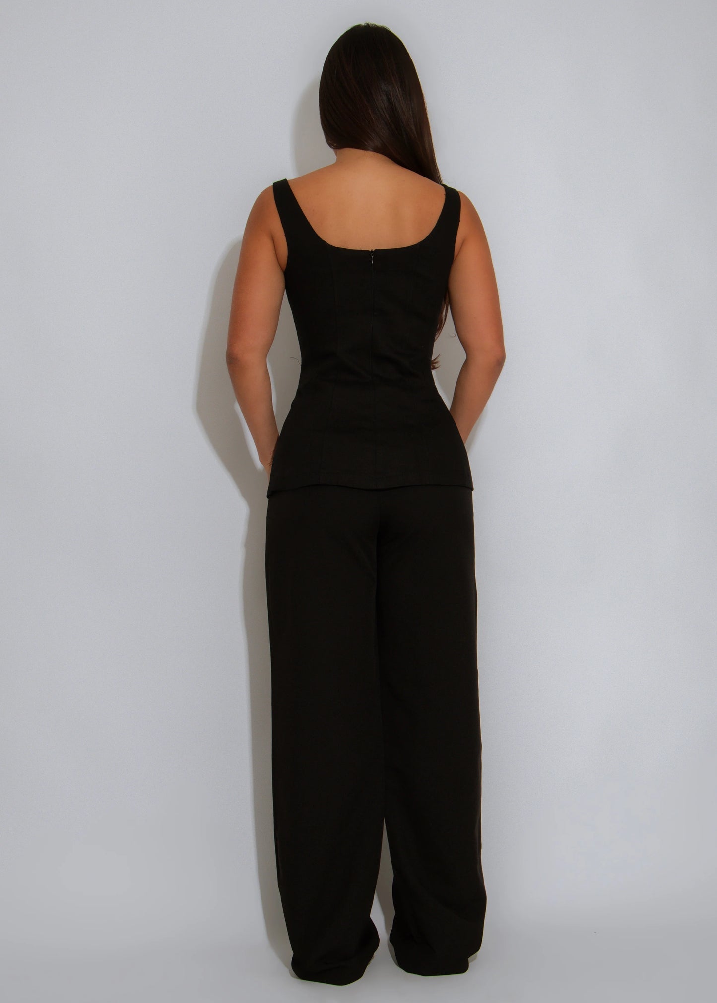 Wrapped up top Black