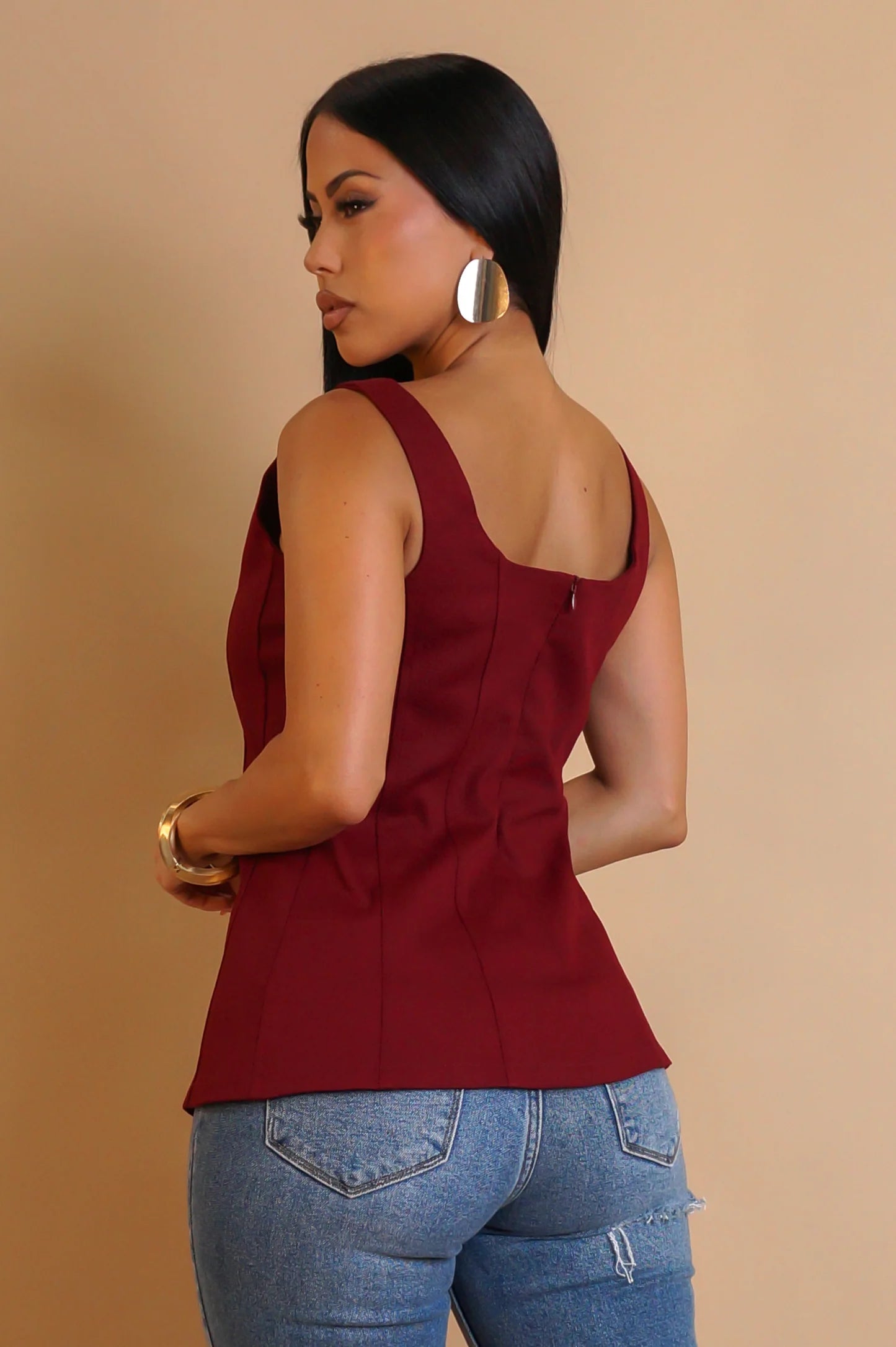 Wrapped up top Red