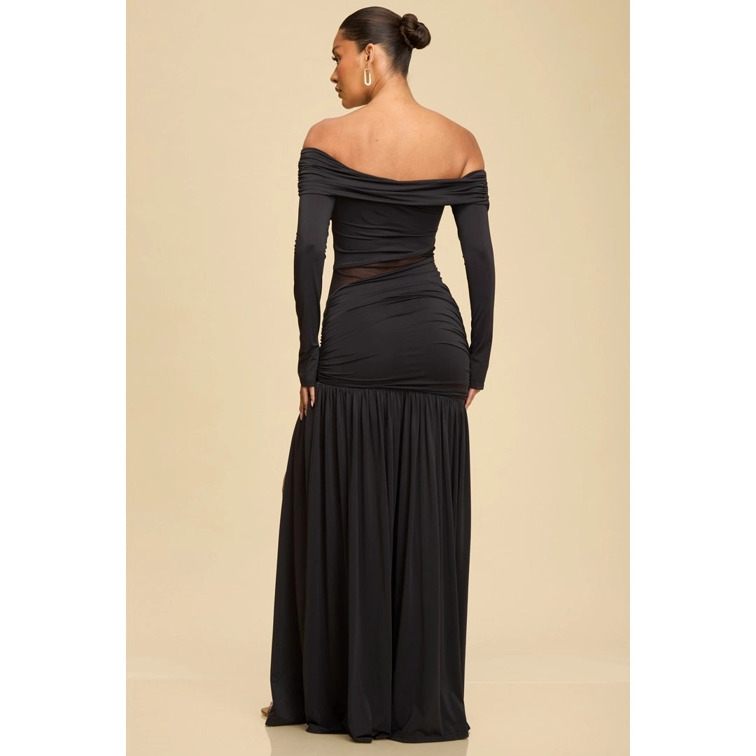 Ettaly Black Maxi Dress