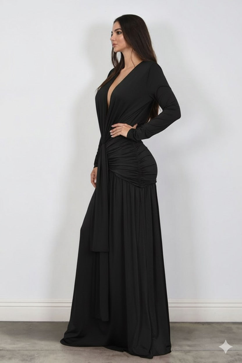 Elegant Black maxi dress