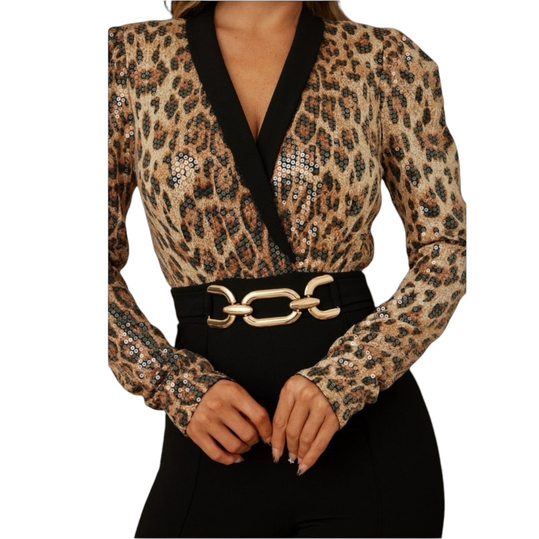 Animal print jumpsuit