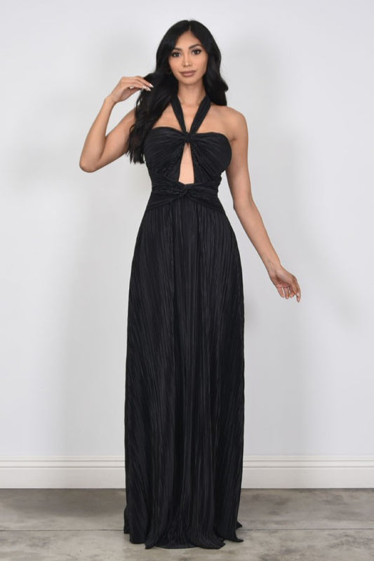 Amy black maxi dress