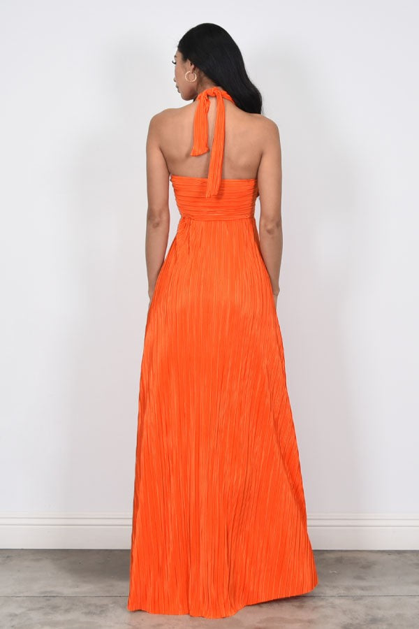 Amy orange maxi dress