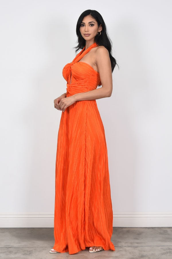 Amy orange maxi dress