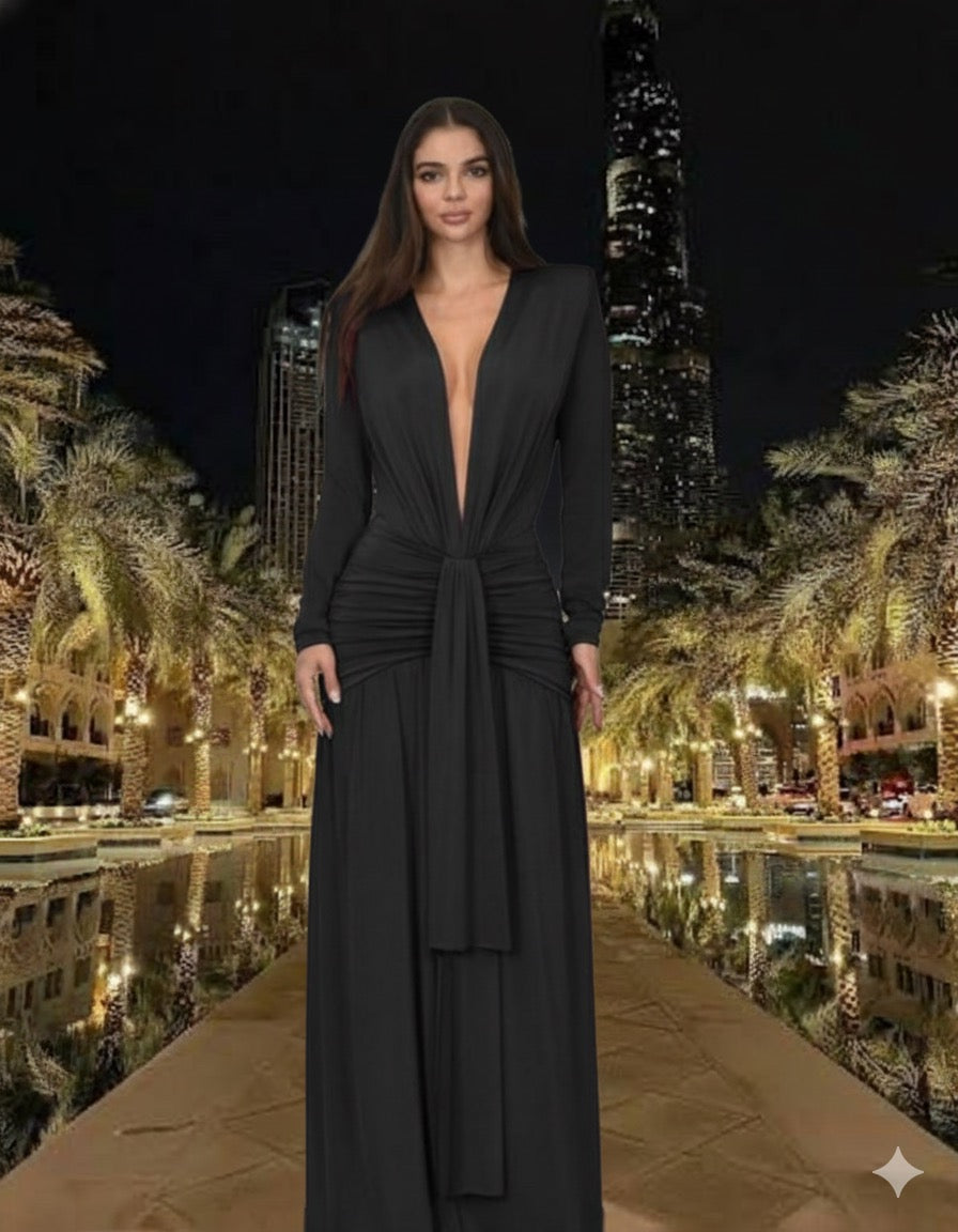 Elegant Black maxi dress