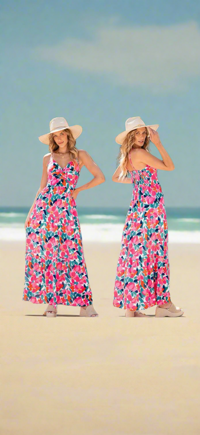 Rose maxi dress