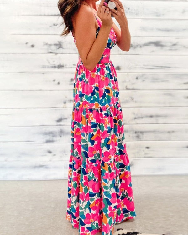 Rose maxi dress