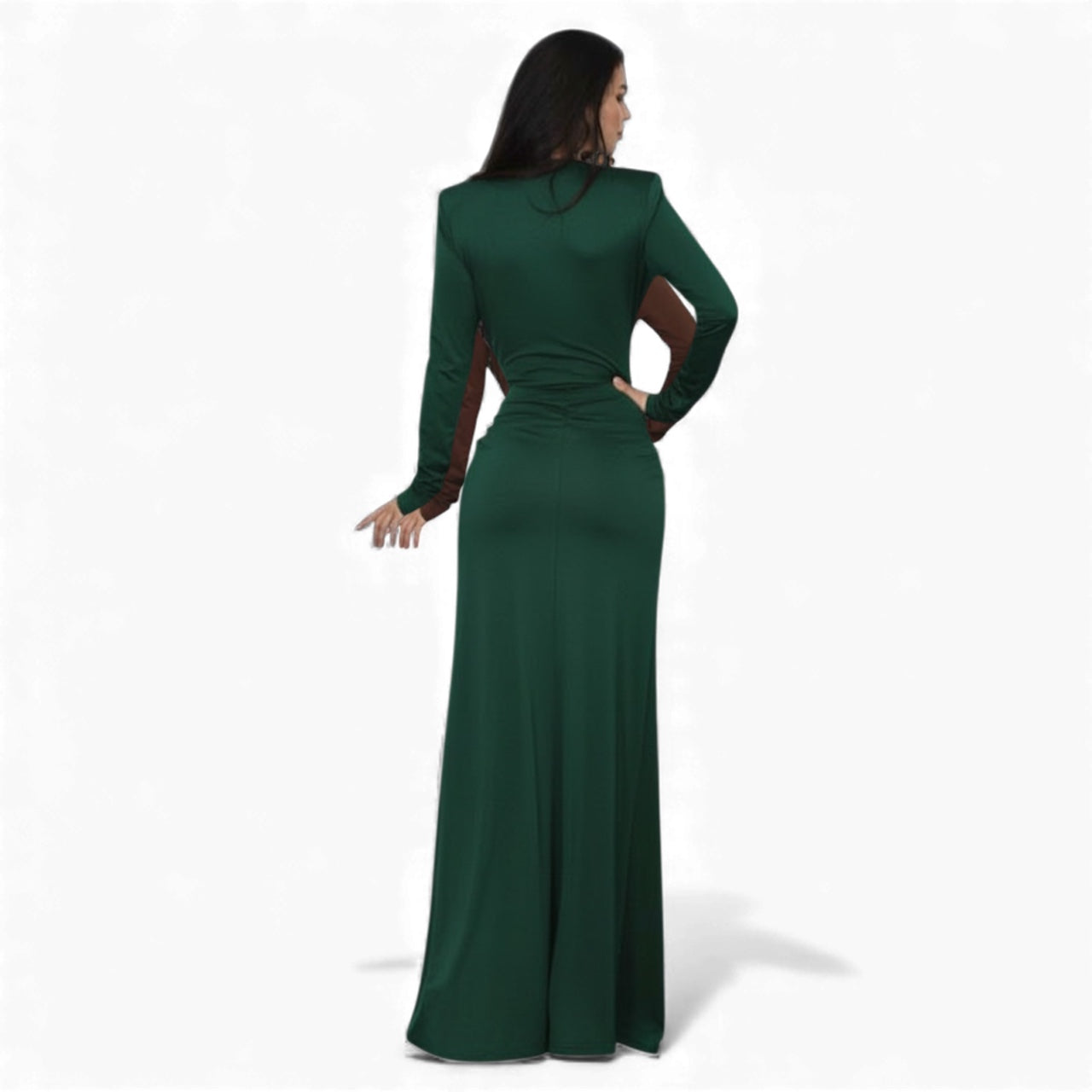 Elena Maxi Green Dress