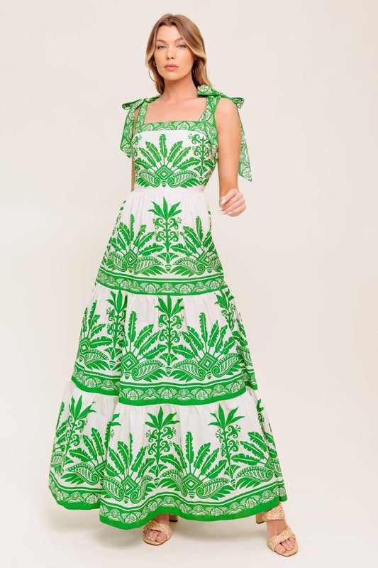 Olive maxi dress