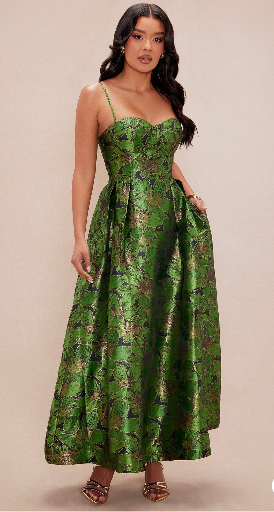 Jess Green Maxi Dress