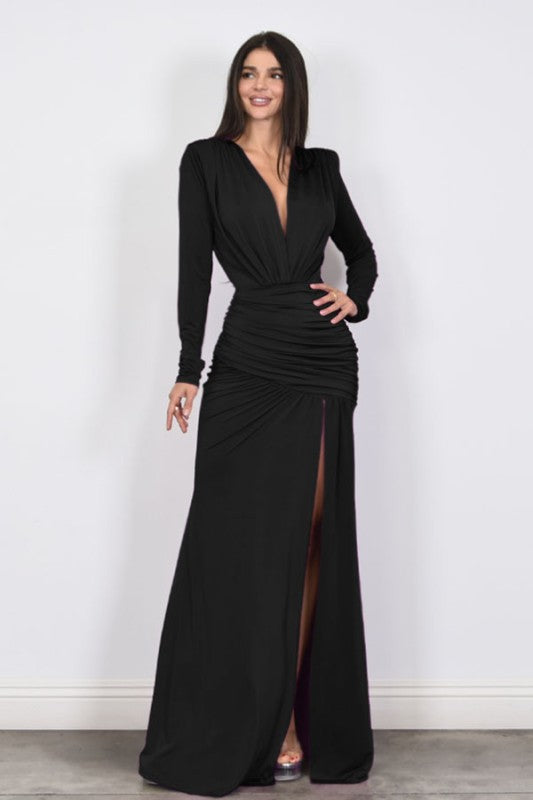 Queen Black Maxi Dress