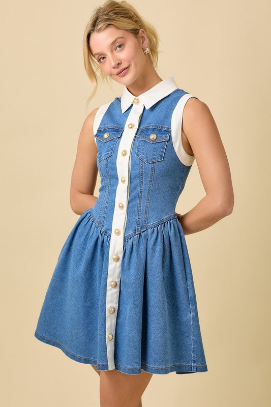 Denim dress