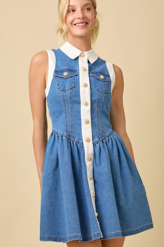 Denim dress