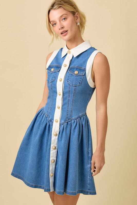 Denim dress