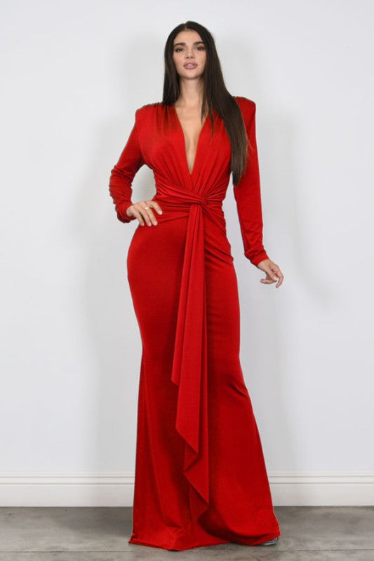 Rebecca Red Maxi Dress