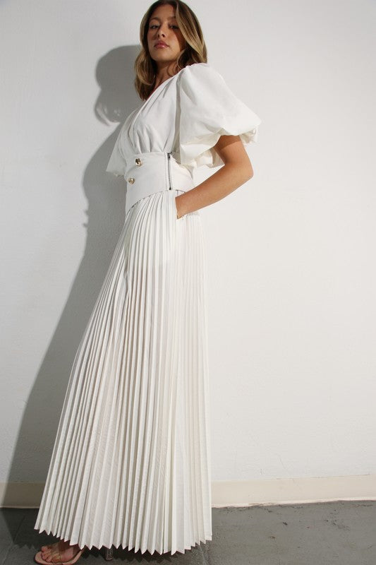 Murcia White Maxi Dress