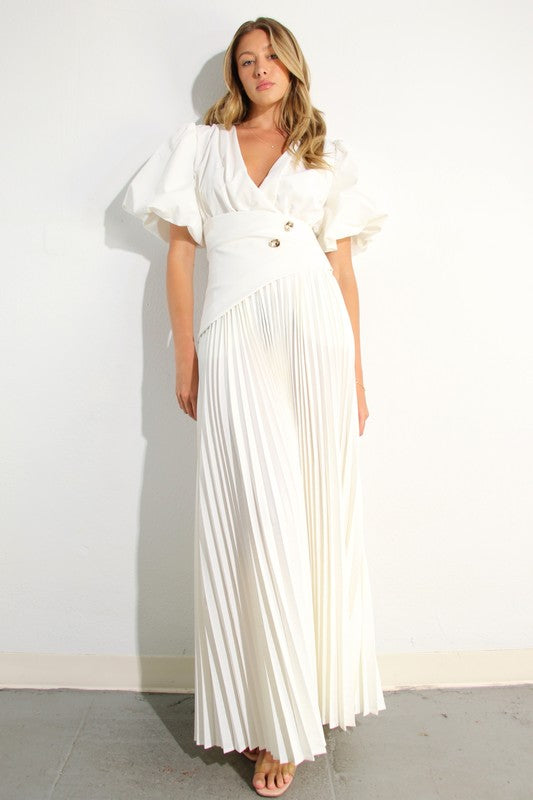 Murcia White Maxi Dress