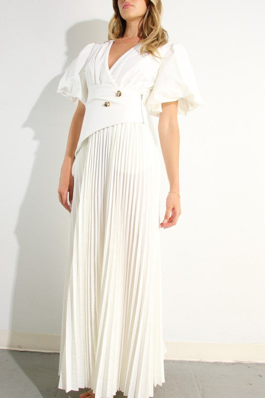 Murcia White Maxi Dress