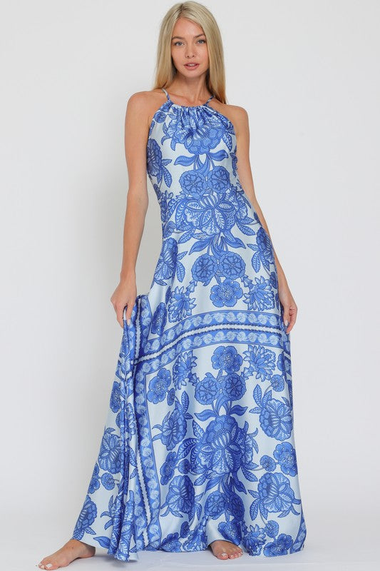 Alaya blue maxi dress