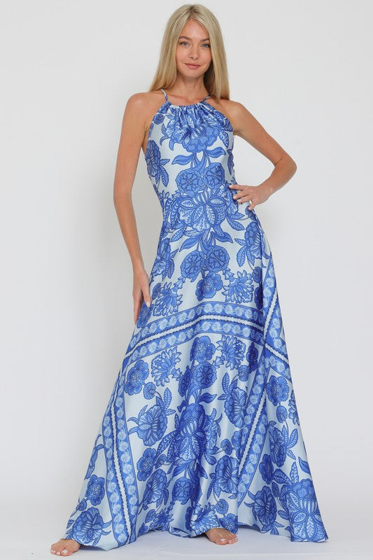 Alaya blue maxi dress