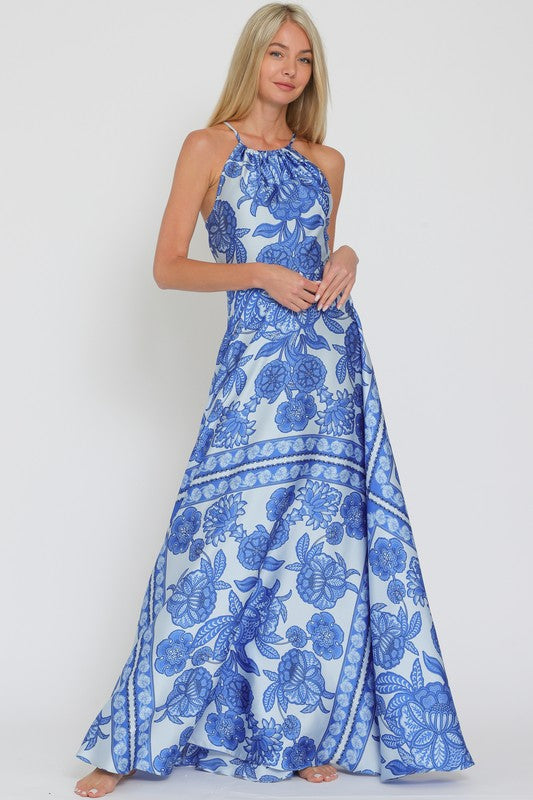 Alaya blue maxi dress